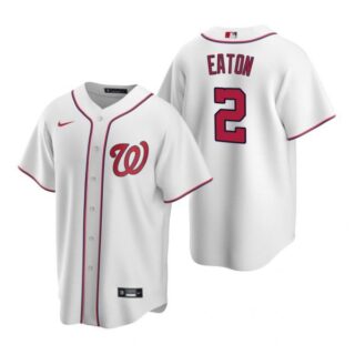 Men's Adam Eaton Washington Nationals Cool Base Jersey Navy White Home