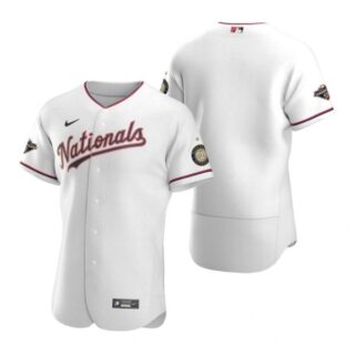 Men's Blank Washington Nationals Flex Base Jersey Navy World Series Champions White Gold WS