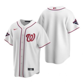 Men's Blank Washington Nationals Cool Base Jersey Red World Series Champions White WS