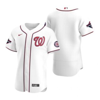 Men's Blank Washington Nationals Flex Base Jersey Navy World Series Champions White WS