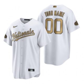 Men's Cool Base Custom Washington Nationals 2022 MLB All-Star Game White Stitched Jersey