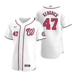 Men's Howie Kendrick Washington Nationals Flex Base Jersey Black Golden White Home
