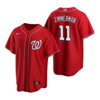 Men's Ryan Zimmerman Washington Nationals Cool Base Jersey White Home Red