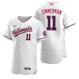 Men's Ryan Zimmerman Washington Nationals Flex Base Jersey Red White Alternate