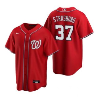 Men's Stephen Strasburg Washington Nationals Cool Base Jersey Red Red