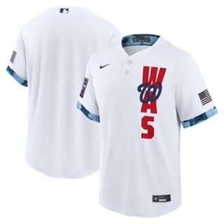 Youth Washington Nationals 2021 MLB All-Star White Jersey Worn In-Game - Stitched