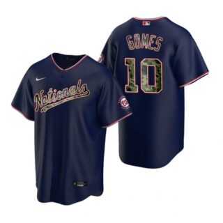 Men's Yan Gomes Washington Nationals Cool Base Jersey Navy Navy 2021 Memorial Day
