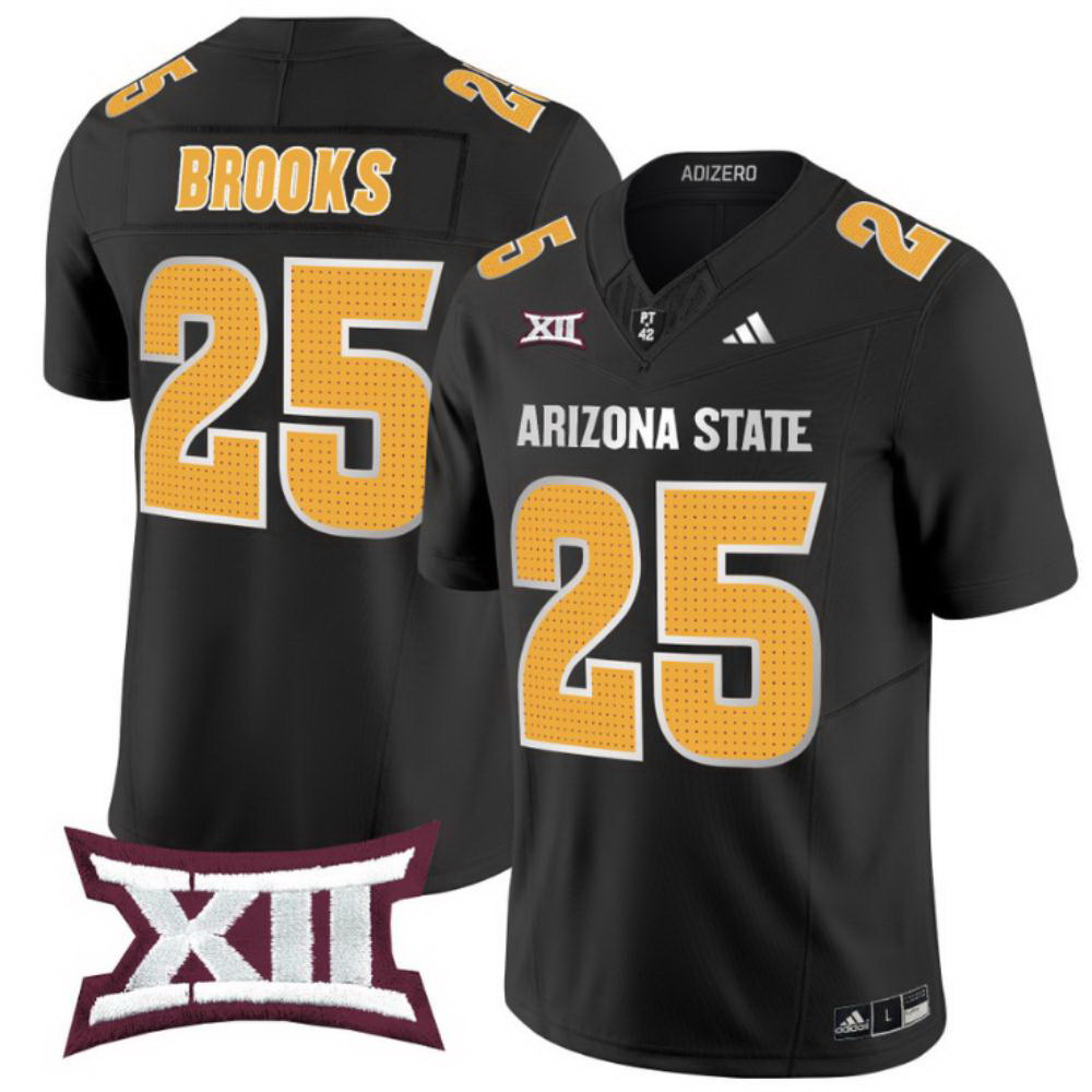 DeCarlos Brooks Jersey #25 Arizona State Sun Devils 2024 Vapor Limited Black