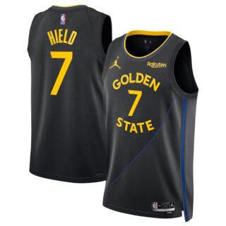 Men's Golden State Warriors #7 Buddy Hield Black 2024 25 Statement Edition Stitched Basketball Jersey