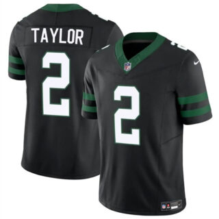 Men's New York Jets #2 Tyrod Taylor Black 2024 F.U.S.E. Vapor Untouchable Limited Stitched Jersey