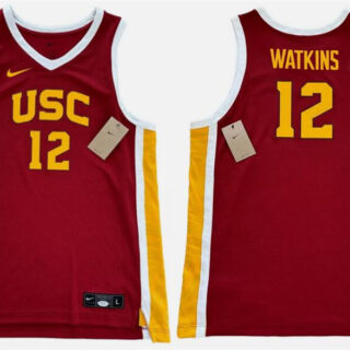 Men's USC Trojans ACTIVE PLAYER Custom Red Stitched Jersey