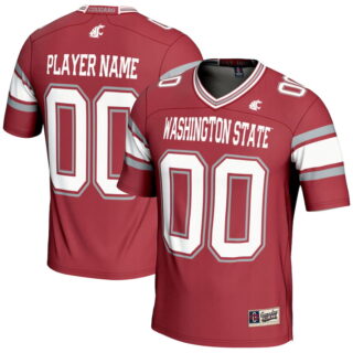 Custom Men's Crimson Washington State Cougars Jersey