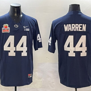 Men's Penn State Nittany Lions #44 Davis Warren Navy 2024 Discover Orange Bowl Patch F.U.S.E. Vapor Limited Stitched Jersey
