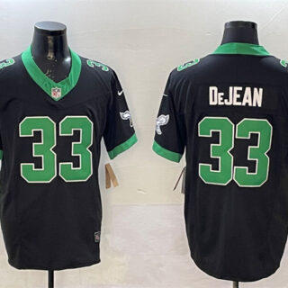 Men's Philadelphia Eagles #33 Cooper DeJean Black F.U.S.E Vapor Untouchable Limited Stitched Football Jersey