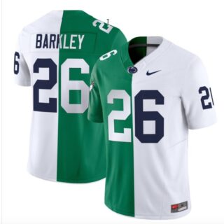 Men's Philadelphia Eagles Penn State Nittany Lions #26 Saquon Barkley Split Vapor Untouchable Limited Stitched Football Jersey