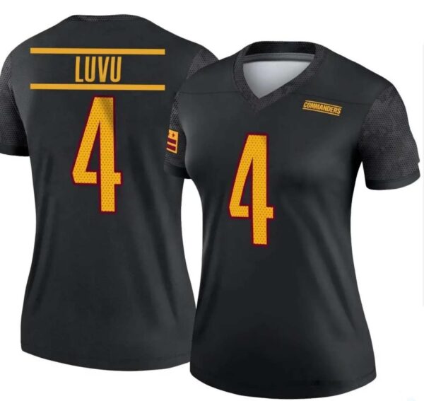 Women's Legend Black #4 Frankie Luvu Washington Commanders Alternate Jersey