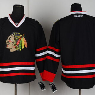 Youth Chicago Blackhawks Blank Black Jersey