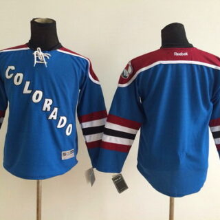 Colorado Avalanche Blank Blue Third Youth Jersey