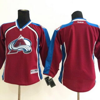 Colorado Avalanche Blank Red Youth Jersey
