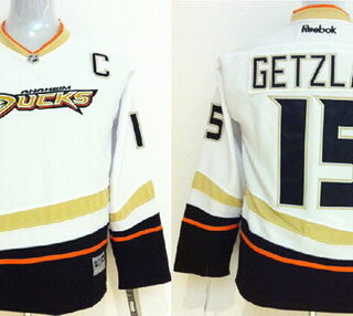 Youth Anaheim Ducks #15 Ryan Getzlaf White Jersey
