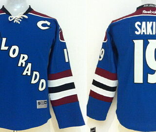 Colorado Avalanche #19 Joe Sakic Blue Third Youth Jersey
