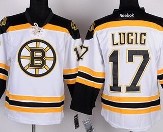 Youth Boston Bruins #17 Milan Lucic White Jersey