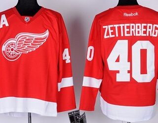 Youth Detroit Red Wings #40 Henrik Zetterberg Red Kids Jersey