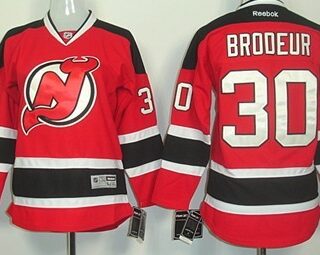 Youth New Jersey Devils #30 Martin Brodeur Red With Black Jersey