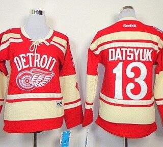 Women's Detroit Red Wings #13 Pavel Datsyuk 2014 Winter Classic Red Jersey