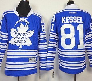 Youth Toronto Maple Leafs #81 Phil Kessel 2014 Winter Classic Blue Jersey