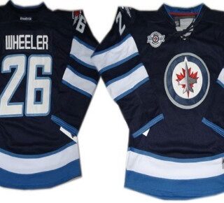 Youth Winnipeg Jets #26 Blake Wheeler Navy Blue Jersey