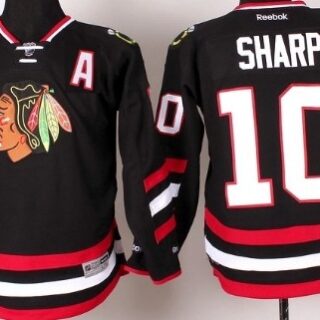 Youth Chicago Blackhawks #10 Patrick Sharp 2014 Stadium Series Black Jersey