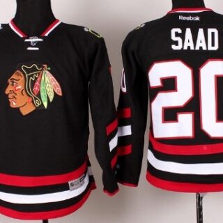 Youth Chicago Blackhawks #20 Brandon Saad 2014 Stadium Series Black Jersey
