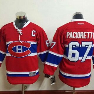 Youth Montreal Canadiens #67 Max Pacioretty Reebok Red 2015-16 Home Premier Hockey Jersey