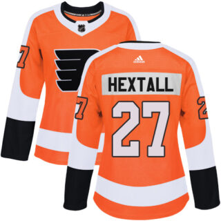 Women's Philadelphia Flyers #27 Ron Hextall Orange Home Authentic Stitched NHL Jersey