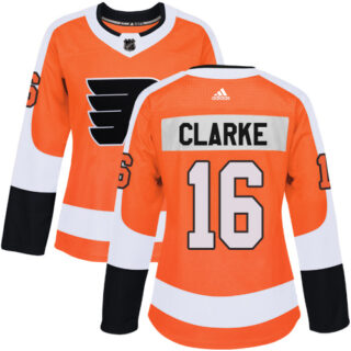 Women's Philadelphia Flyers #16 Bobby Clarke Orange Home Authentic Stitched NHL Jersey