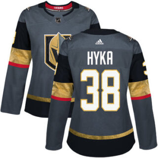 Women's Vegas Golden Knights #38 Tomas Hyka Grey Home Authentic Stitched NHL Jersey