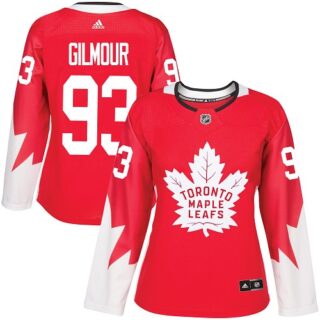 Women's Toronto Maple Leafs #93 Doug Gilmour Red Team Canada Authentic Stitched NHL Jersey