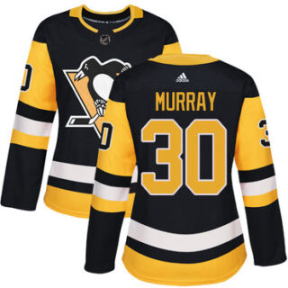 Women's Pittsburgh Penguins #30 Matt Murray Black Home Authentic Stitched NHL Jersey