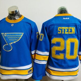 Women's St. Louis Blues #20 Alexander Steen Light Blue 2017 Winter Classic Stitched NHL Jersey