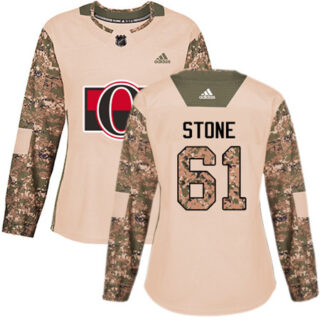 Women's Ottawa Senators #61 Mark Stone Camo Authentic 2017 Veterans Day Stitched NHL Jersey