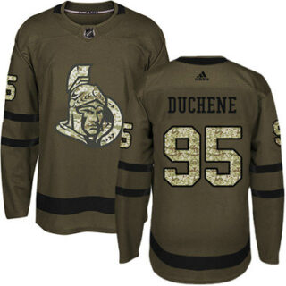 Youth Ottawa Senators #95 Matt Duchene Green Salute to Service Stitched NHL Jersey