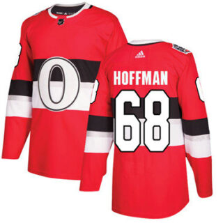 Youth Ottawa Senators #68 Mike Hoffman Red Authentic 2017 100 Classic Stitched NHL Jersey