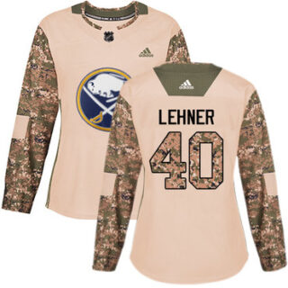 Women's Buffalo Sabres #40 Robin Lehner Camo Authentic 2017 Veterans Day Stitched NHL Jersey