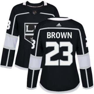 Women's Los Angeles Kings #23 Dustin Brown Black Home Authentic Stitched NHL Jersey