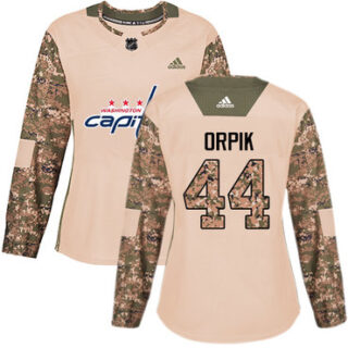 Women's Washington Capitals #44 Brooks Orpik Camo Authentic 2017 Veterans Day Stitched NHL Jersey
