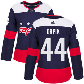 Women's Washington Capitals #44 Brooks Orpik Navy Authentic 2018 Stadium Series Stitched NHL Jersey