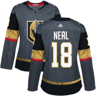 Women's Vegas Golden Knights #18 James Neal Grey Home Authentic Stitched NHL Jersey