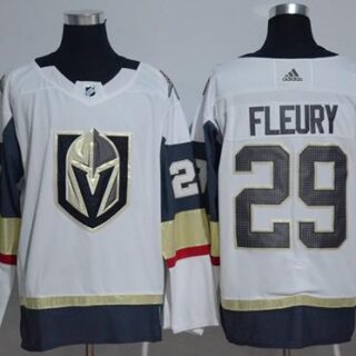 Women's Vegas Golden Knights #29 Marc-Andre Fleury White Road Authentic Stitched NHL Jersey