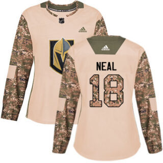 Women's Vegas Golden Knights #18 James Neal Camo Authentic 2017 Veterans Day Stitched NHL Jersey